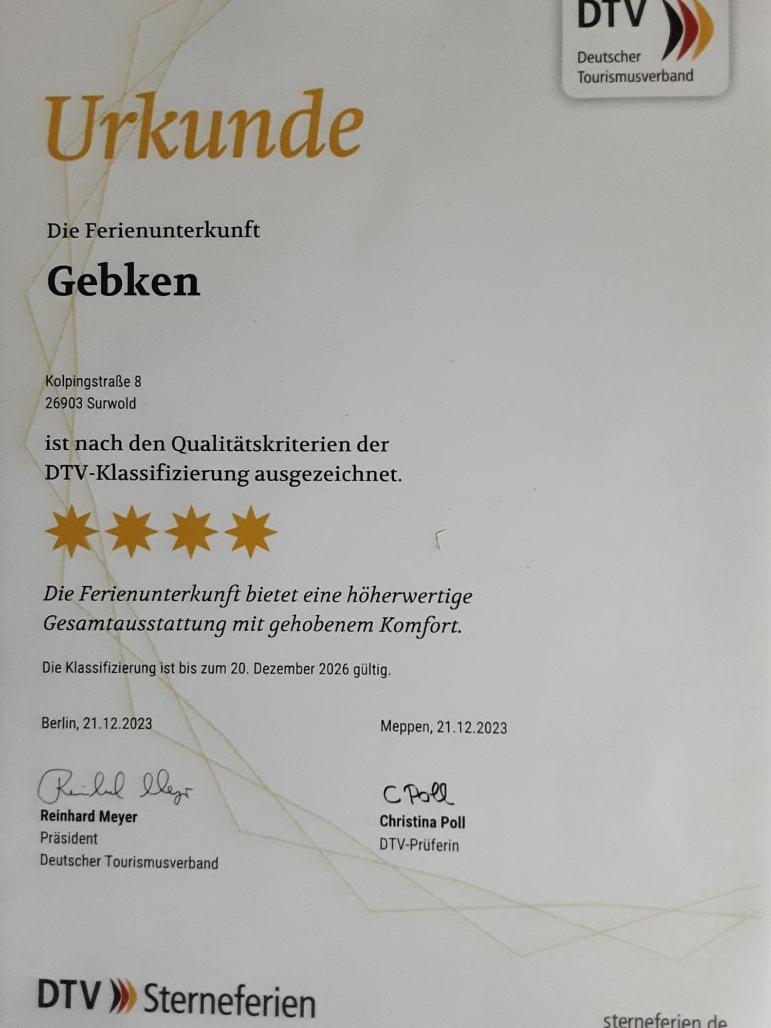 Ferienwohnung Gebken Borgerwald Esterno foto
